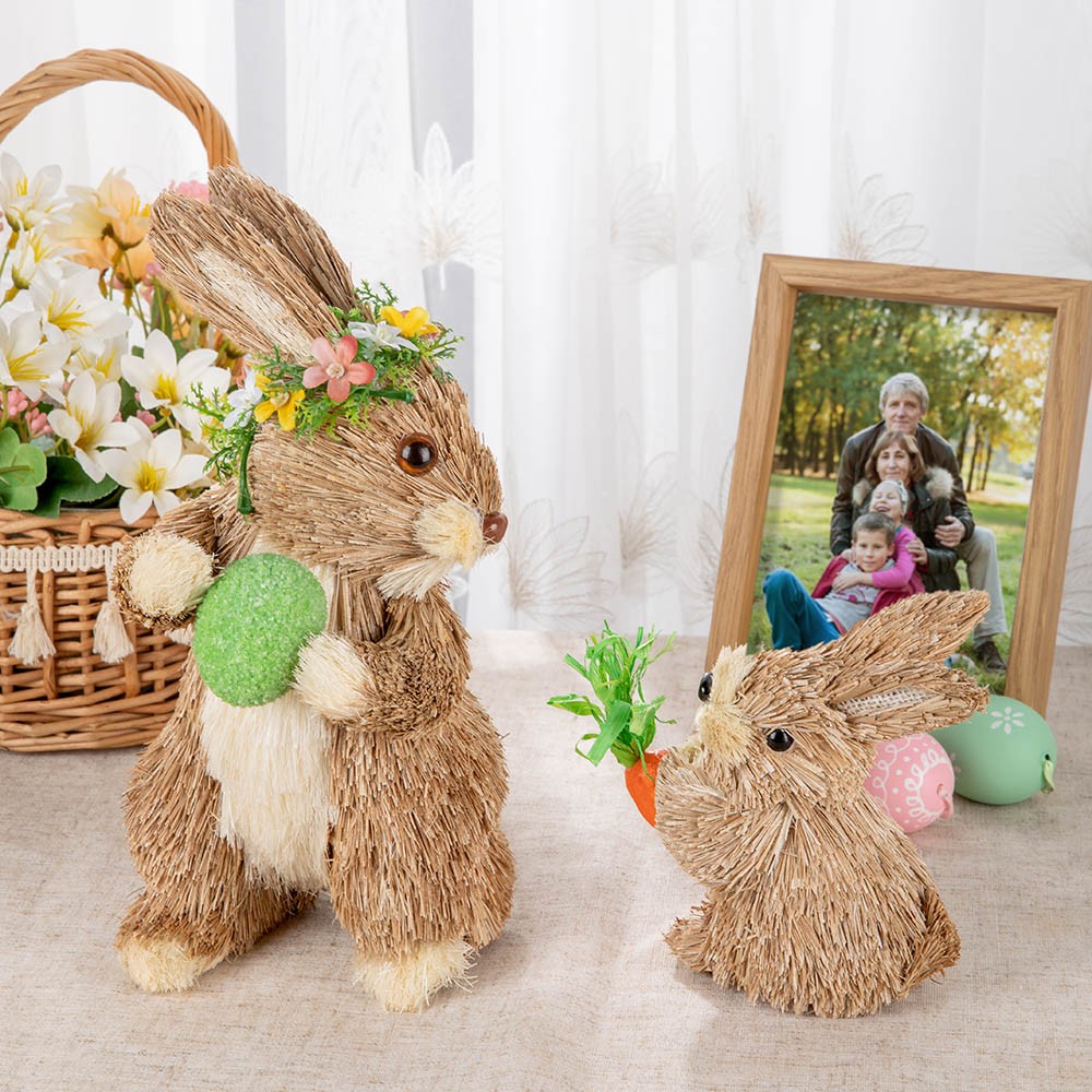Ornamento della famiglia del coniglietto di Pasqua