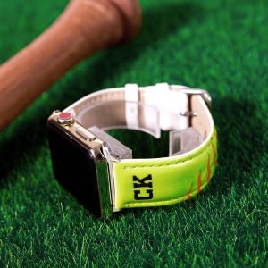 Personalisiertes Sportleder-Uhrenarmband für Apple Watch