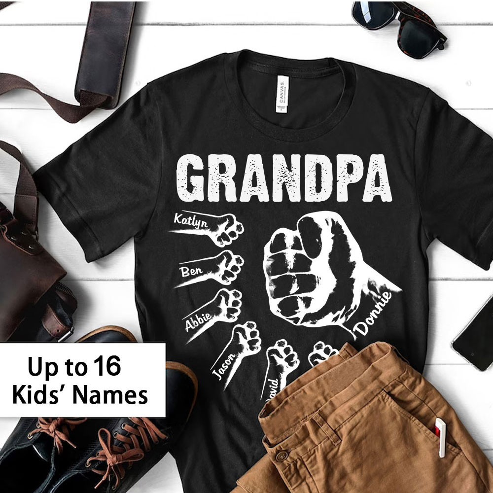 chemise grand-père personnalisée