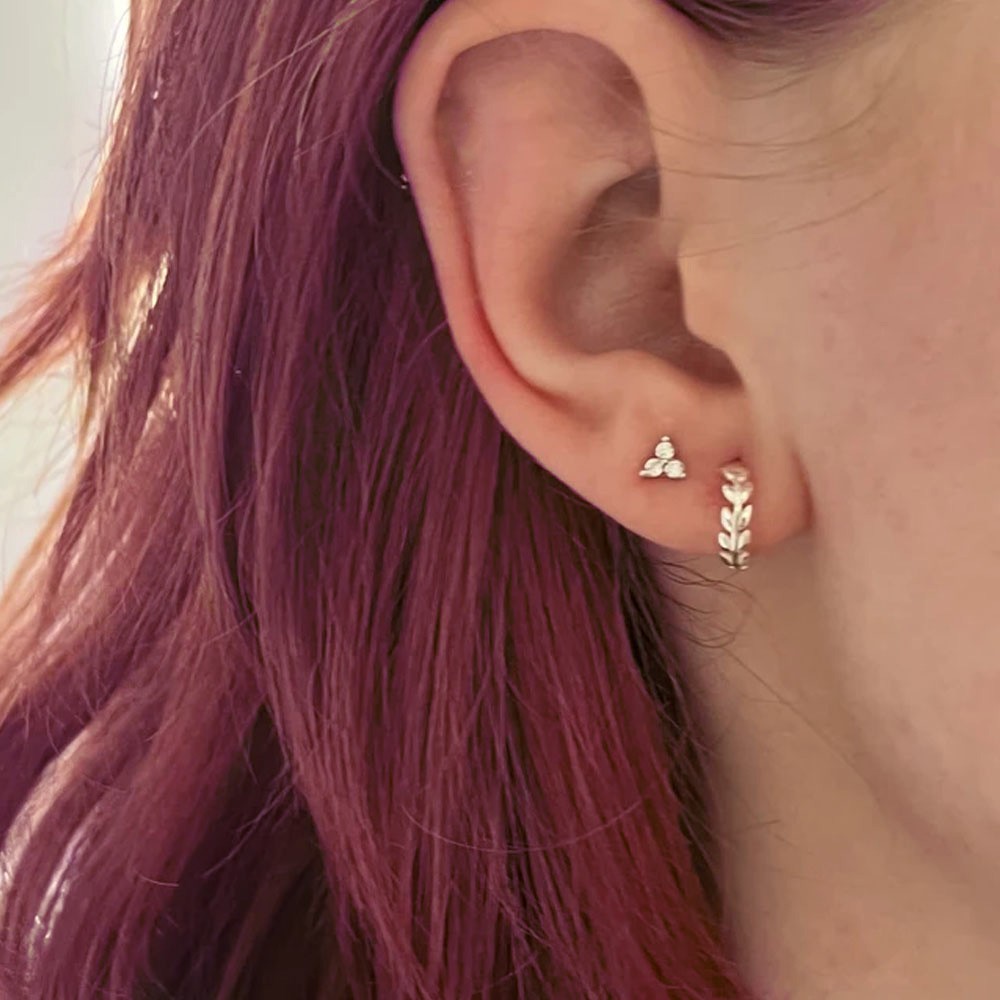olive leaf earrings