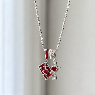 Tarot Card Necklace Pendant, Sterling Silver 925 Major Arcana Jewelry with Gemstones, Spiritual Protection & Energy Amulet for Mystics/Tarot Lovers