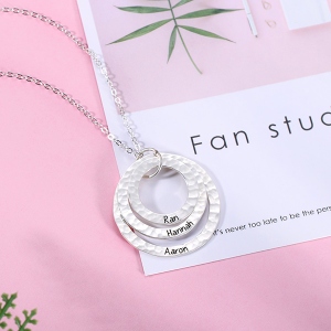 layer circle necklace