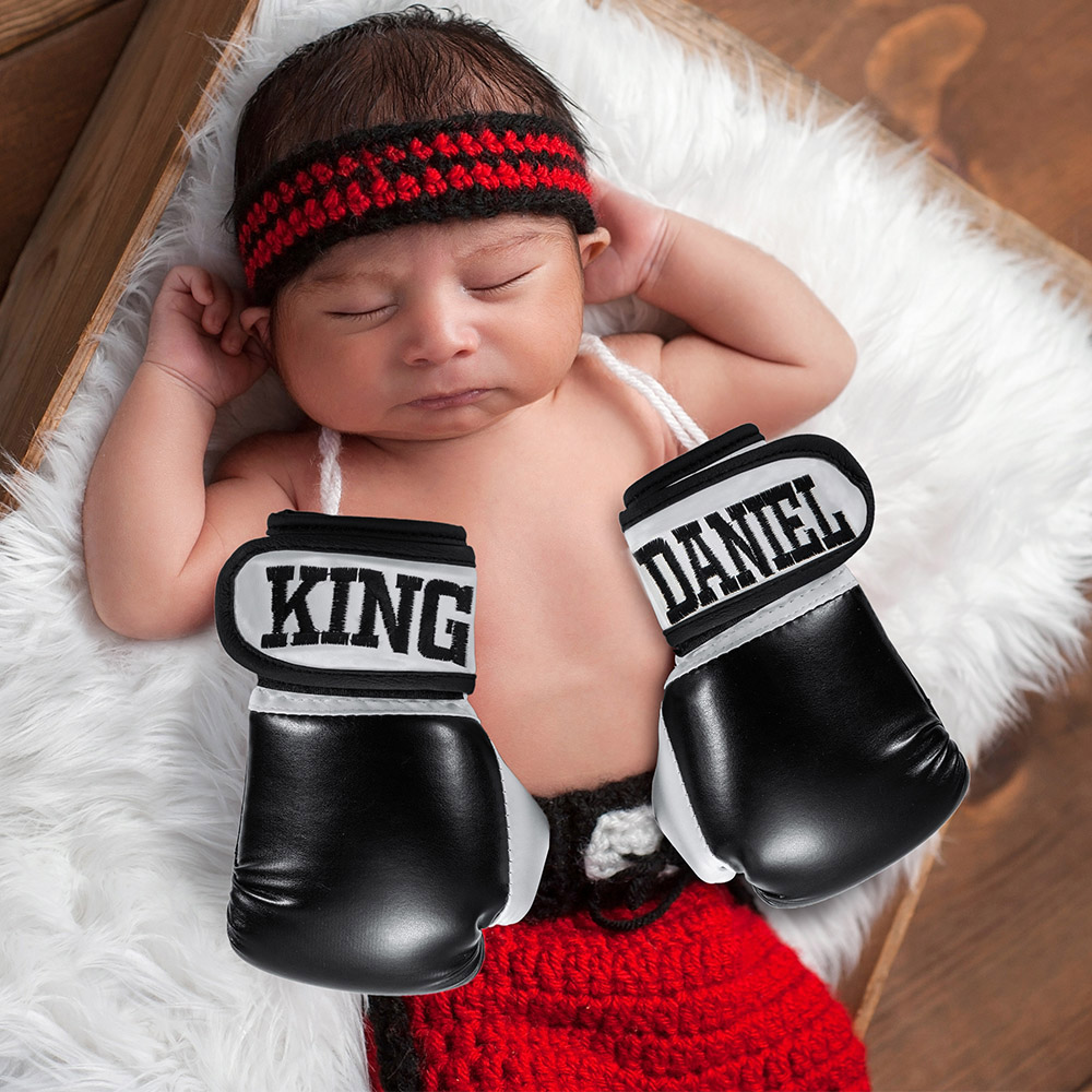 Luvas de boxe para bebês personalizadas