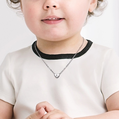 4 Formen Custom Initial Halskette für Kinder