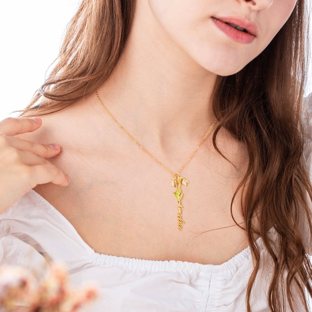 Smycken blomma halsband
