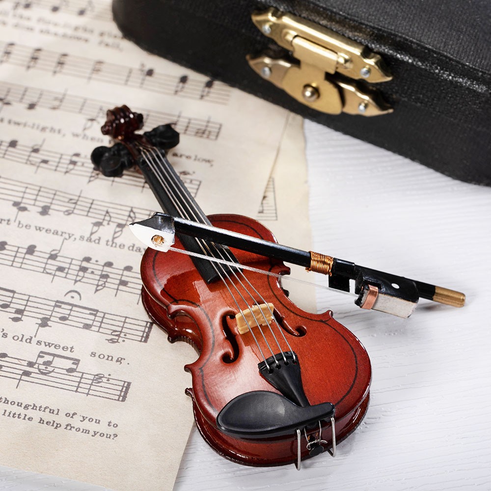 Die kleinste winzige Violine der Welt für Nörgler, die Musik spielt, Neuheit/nutzloses/Witz/Gag-Geschenke, coole Geschenke für Chefs, Mini-Dinge, die tatsächlich funktionieren