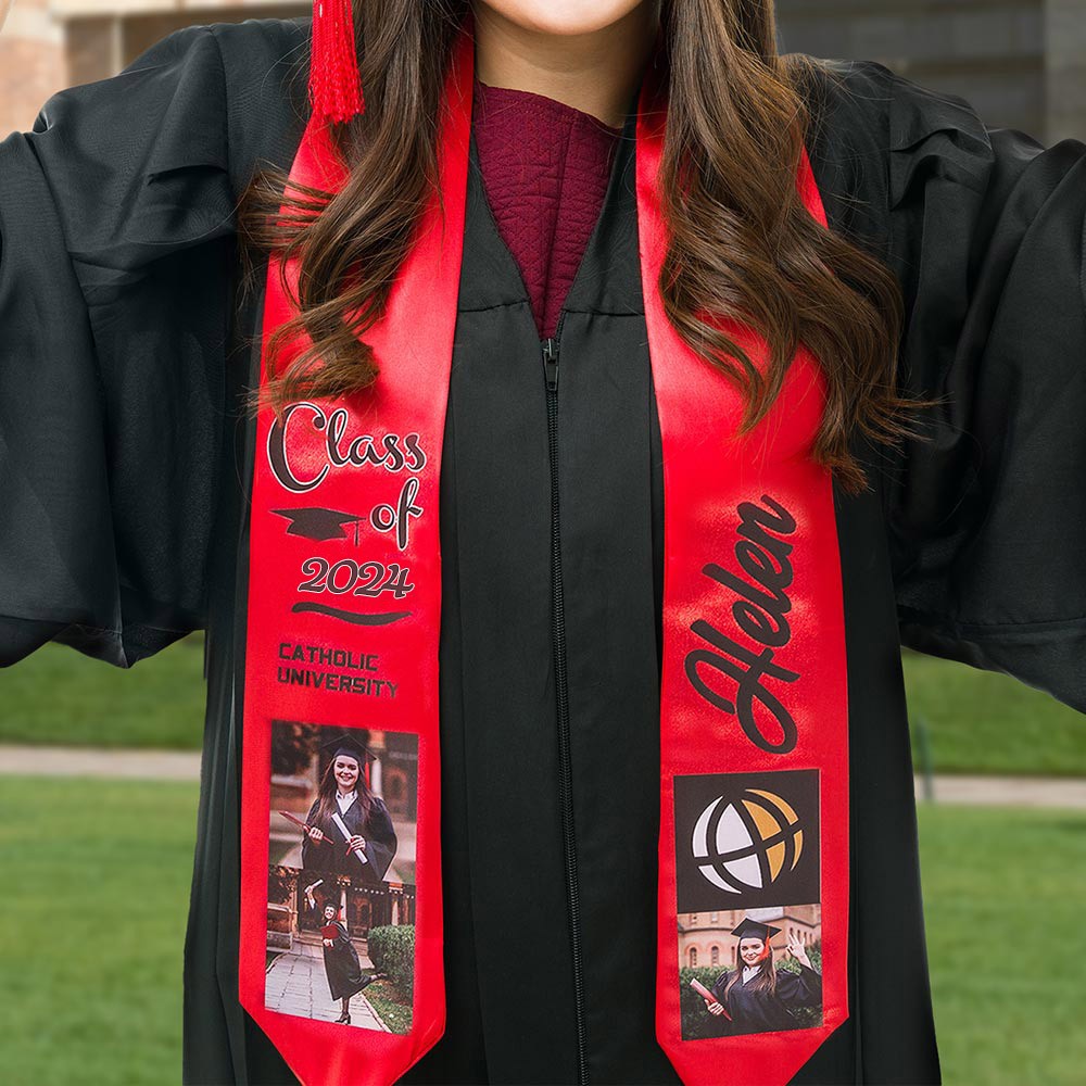 Custom Graduation Stoles, Embroidery Stoles, Graduation Gifts/Senior Gift for her/him/student/friends