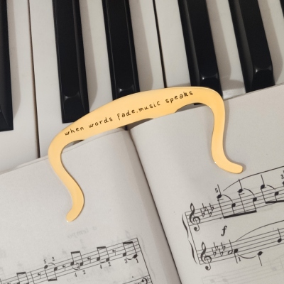 Personalized Music Page Holder Book Clip