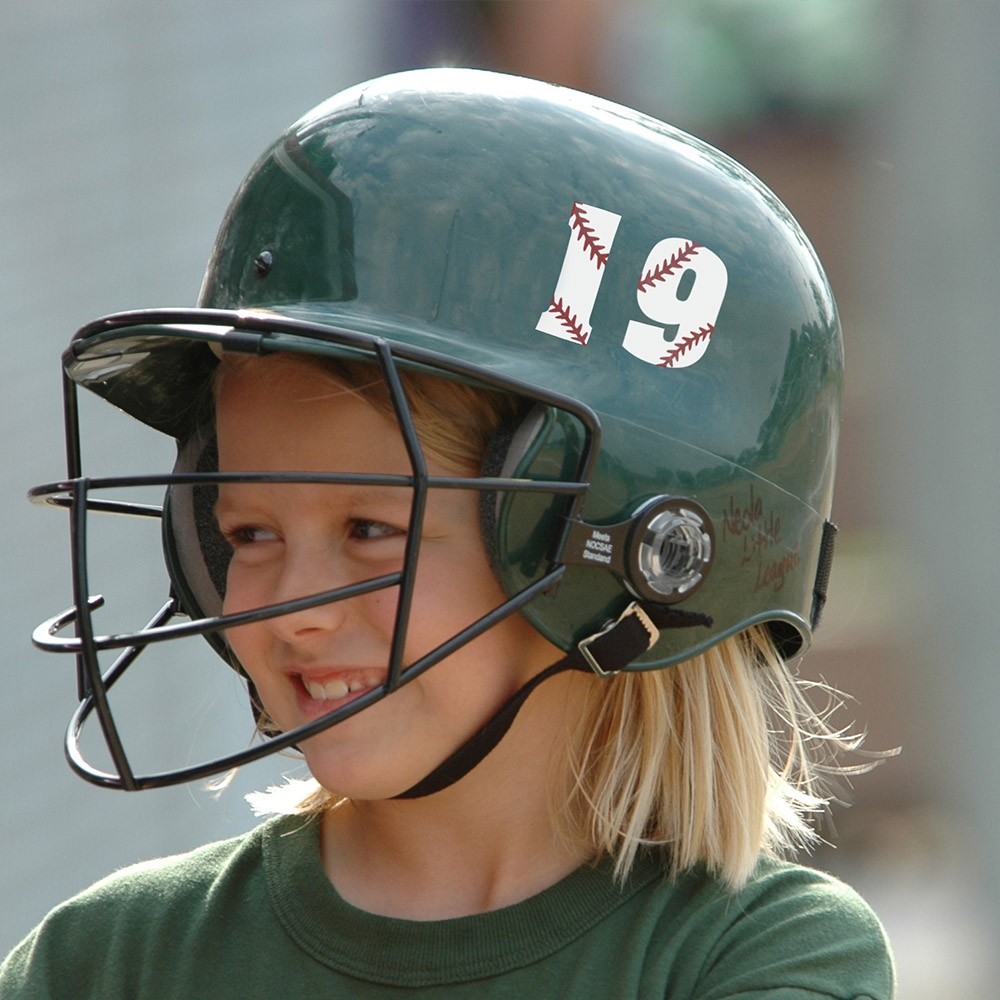 Decalque de capacete personalizado para beisebol softball