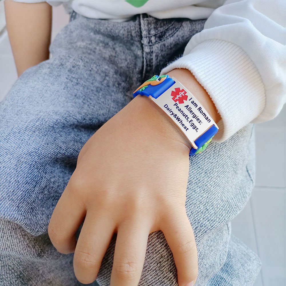 bracelets d'allergie pour les enfants