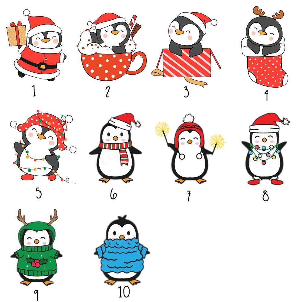 Boîte cadeau de Noël personnalisée, boîte de rangement en métal pour animaux mignons, boîte de friandises bonhomme de neige bonhomme de neige pingouins, cadeaux de pendaison de crémaillère pour organisateur de maison