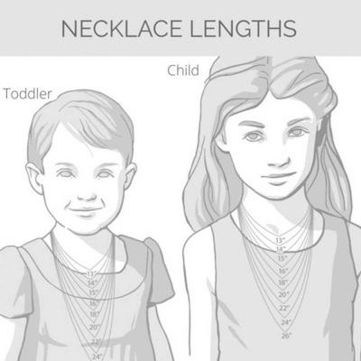 Collana con iniziale personalizzata a 4 forme per bambini