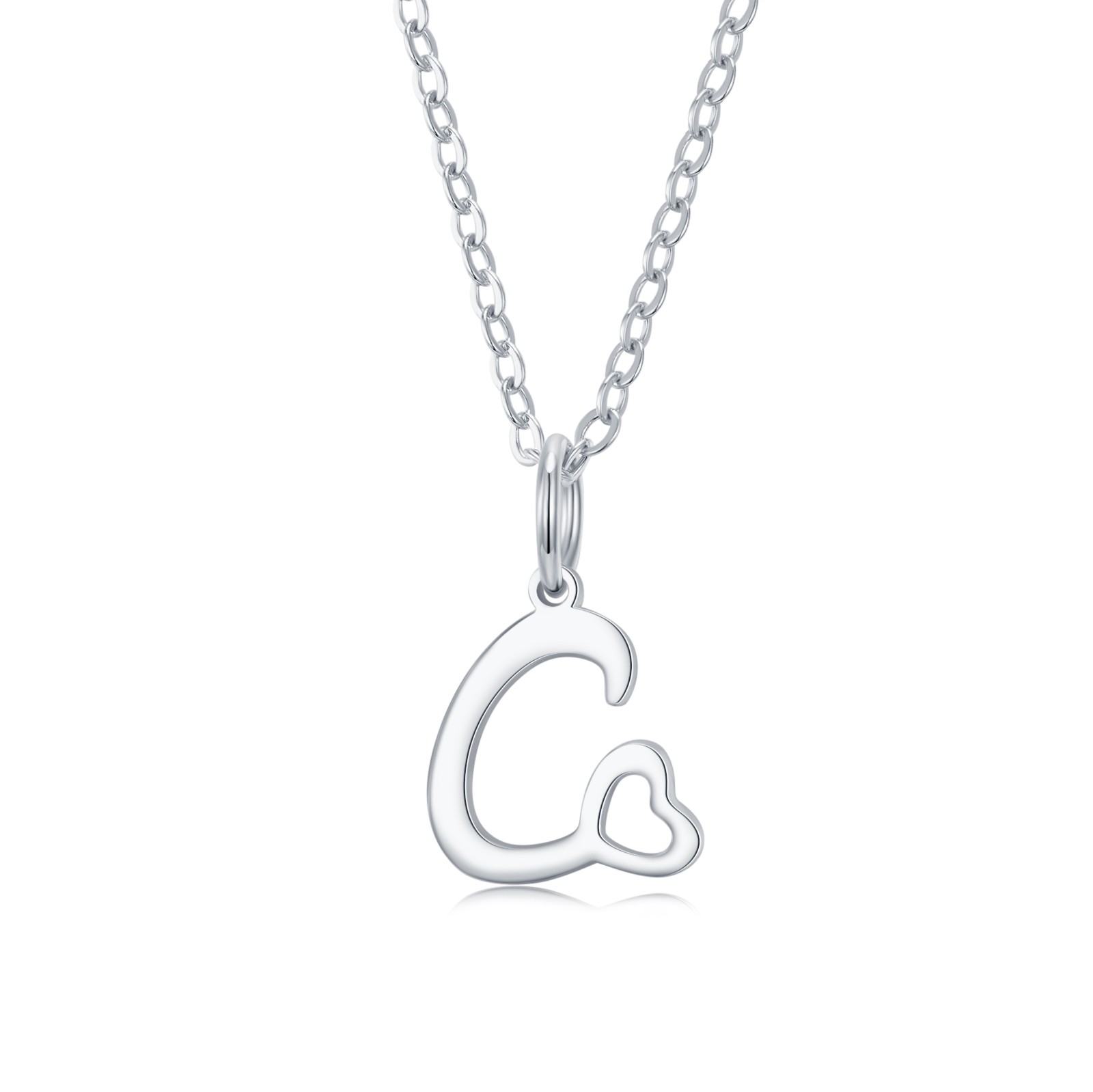 Personalized Initial Necklace with Tiny Heart, Custom Letter Necklaces, Initial Jewelry, Personalized Gifts for Girlfriend/Bridesmaid/Friends
