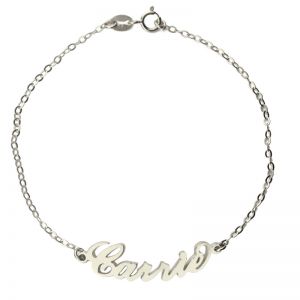 Carrie Style Named Bracelet in Sterling Silver