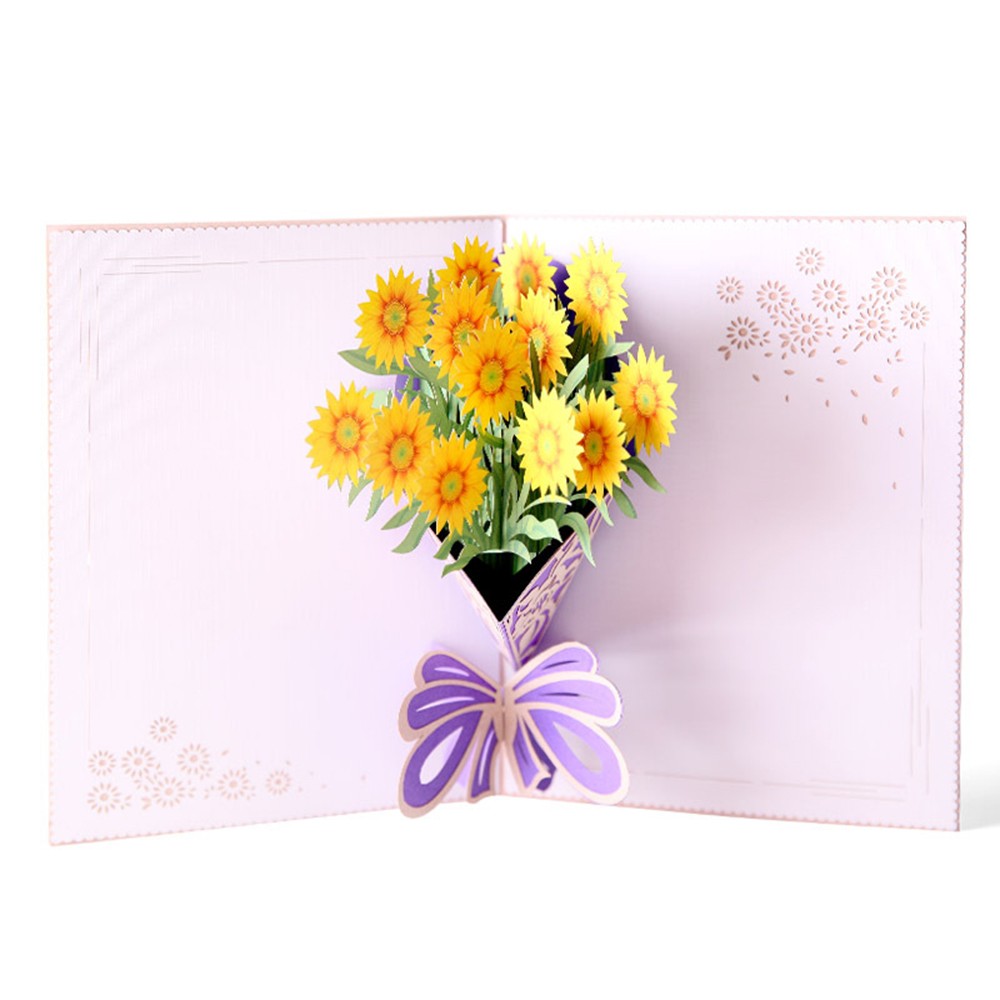 Carte di fiori pop-up