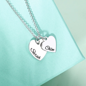 necklace with heart shaped charm