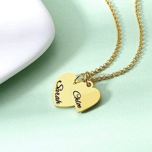 necklace with heart shaped charm
