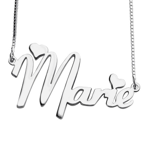 Custom Sterling Silver Girl's Necklace 