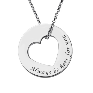 Personalized Promise Necklace For Her Sterling Silver
