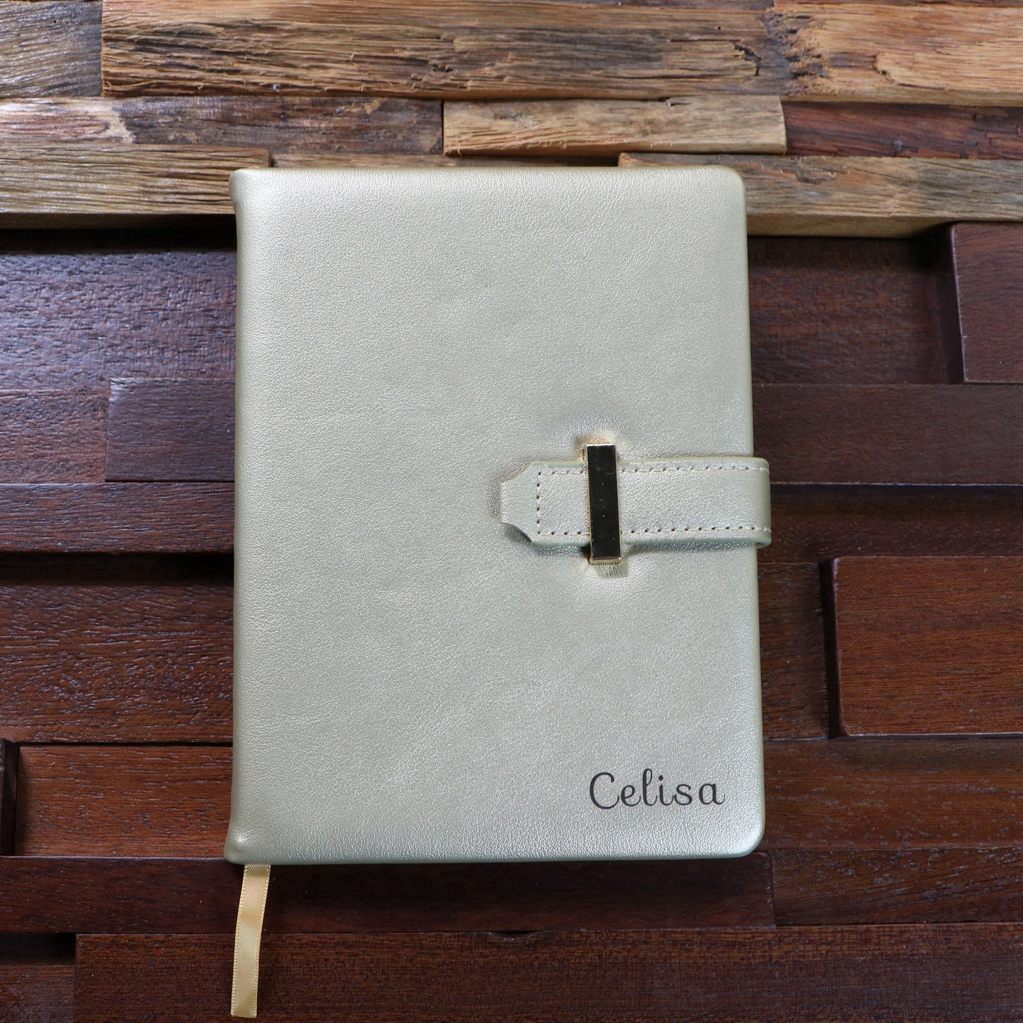 Engraved Journal with Lock and Key: Personalized Leather Diary, Gift Box