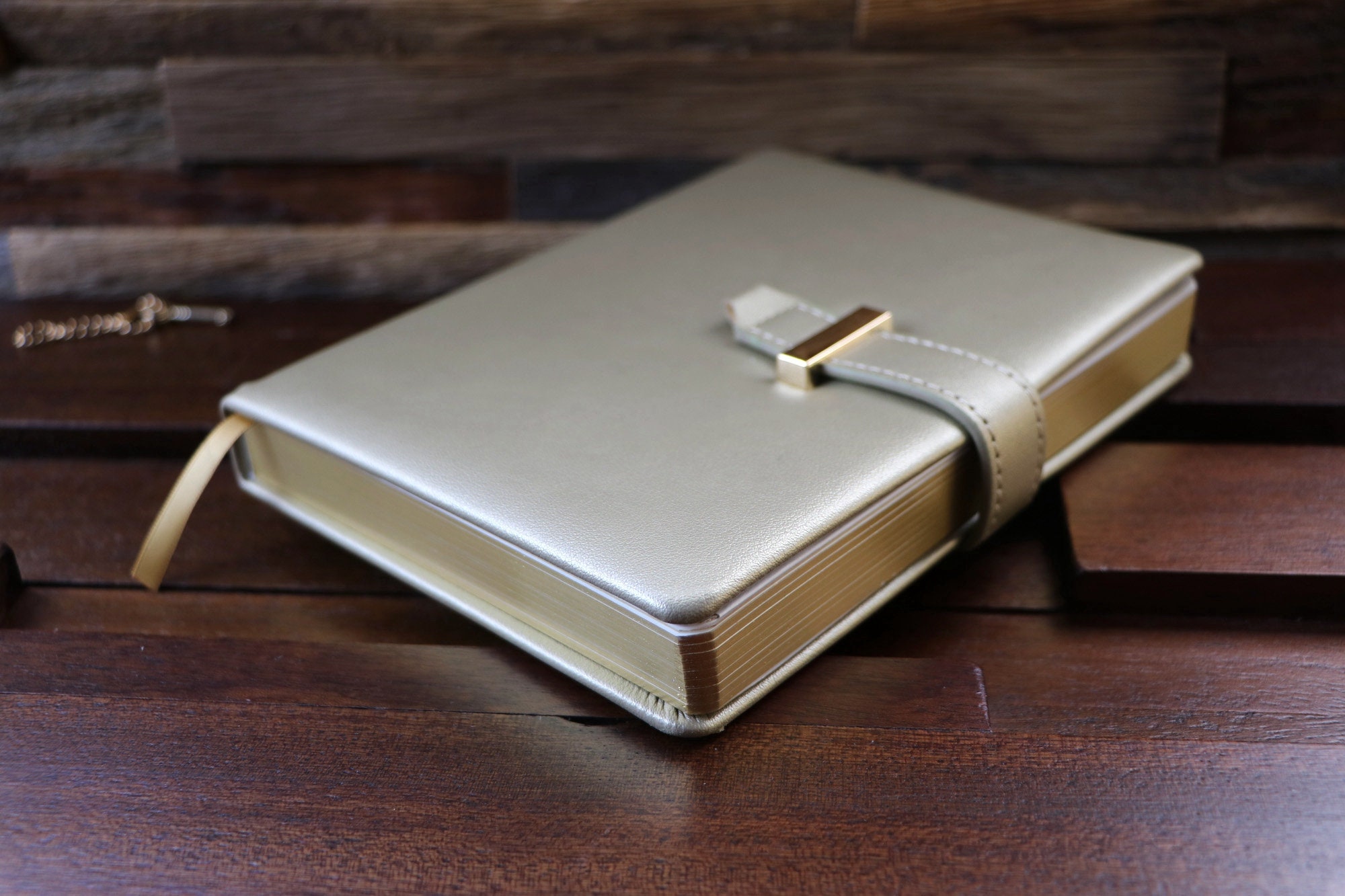 Engraved Journal with Lock and Key: Personalized Leather Diary, Gift Box