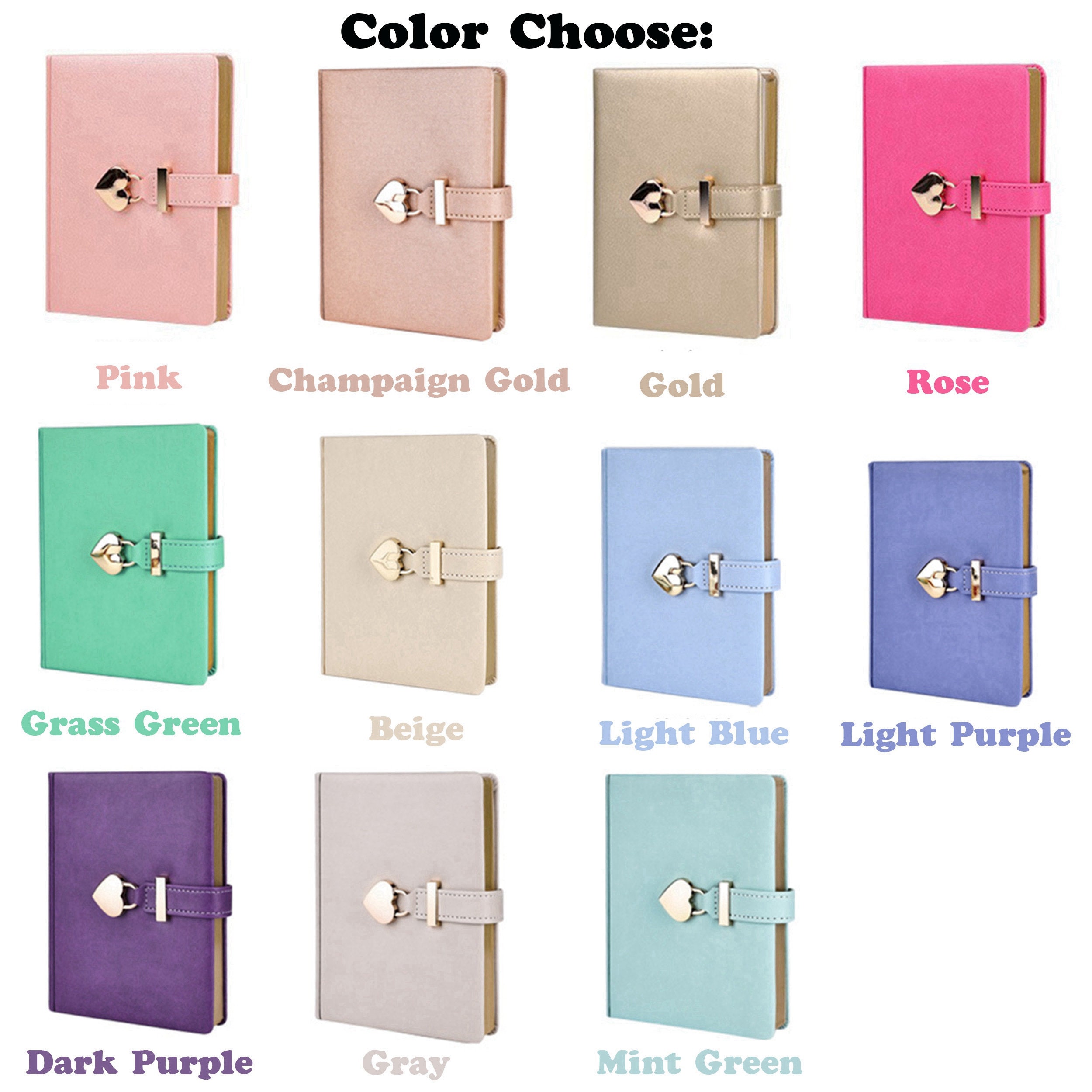 Engraved Journal with Lock and Key: Personalized Leather Diary, Gift Box