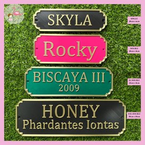 Personalised Stable Door Name Plate | Classic Design | Stall Door Sign | Barn Door Sign | Stable Yard | Horse Door Sign | Pony Door Sign