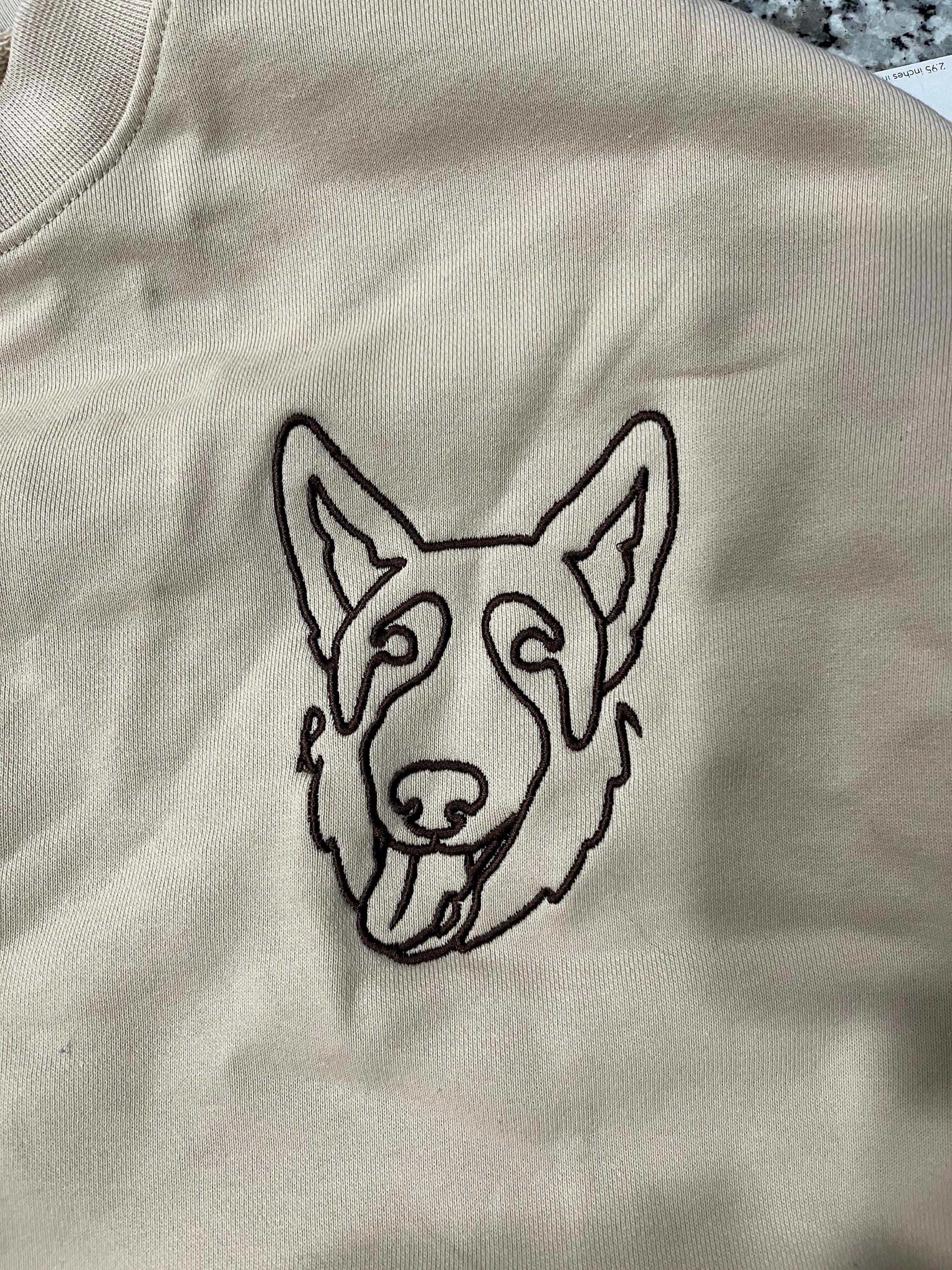 Custom Embroidered Dog Hoodie,Personalised one-line Pet Sweatshirt,Dog Mom Sweater,Cat Sweater,Custom Gifts For Dog Owners,Father's Day Gift