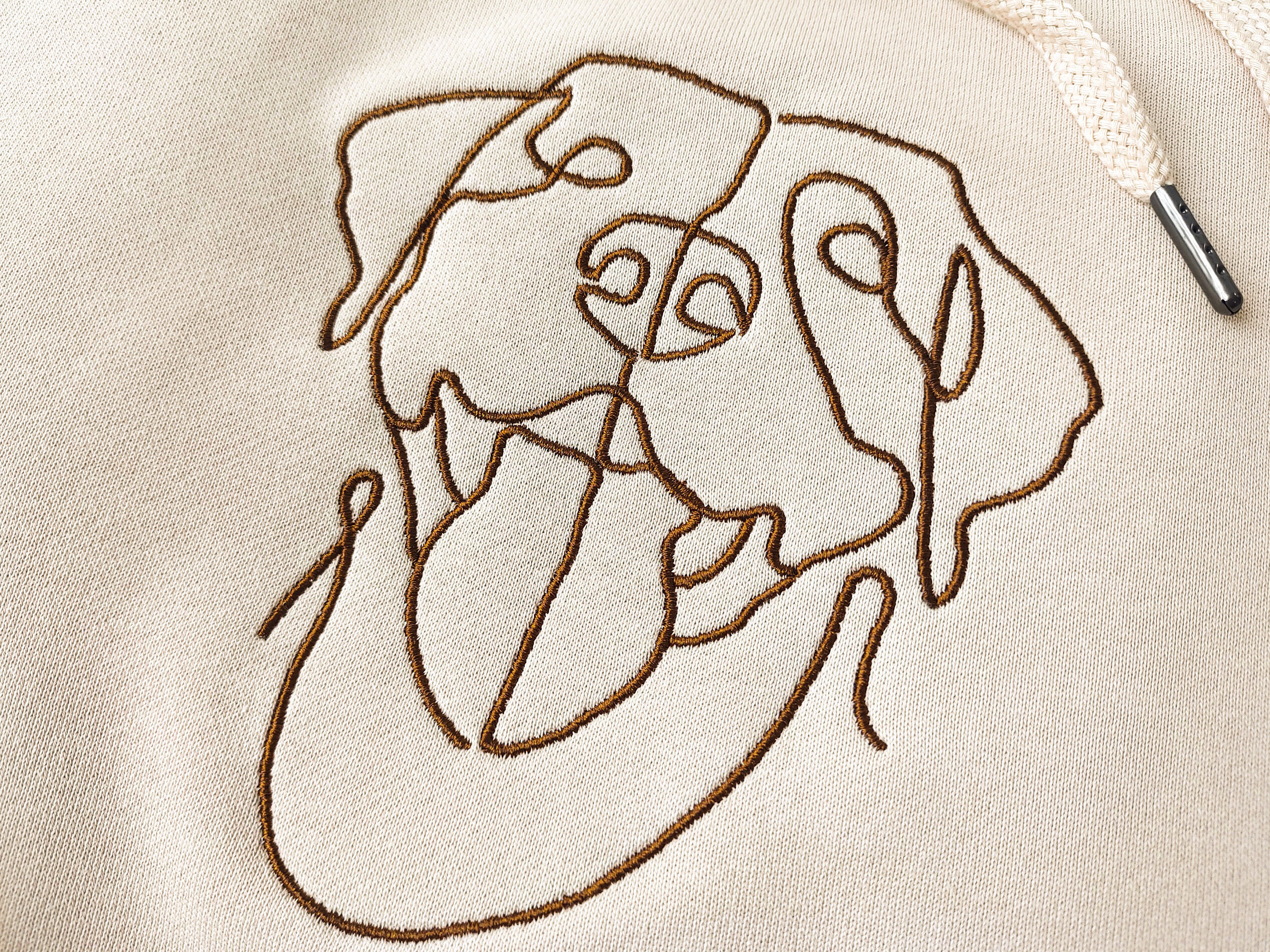 Custom Embroidered Dog Hoodie,Personalised one-line Pet Sweatshirt,Dog Mom Sweater,Cat Sweater,Custom Gifts For Dog Owners,Father's Day Gift