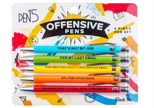 Offensive Pens, Funny Snarky Gag Gift, Stocking Stuffer, Office gift, Christmas, Secret Santa, White Elephant, Holiday Gift