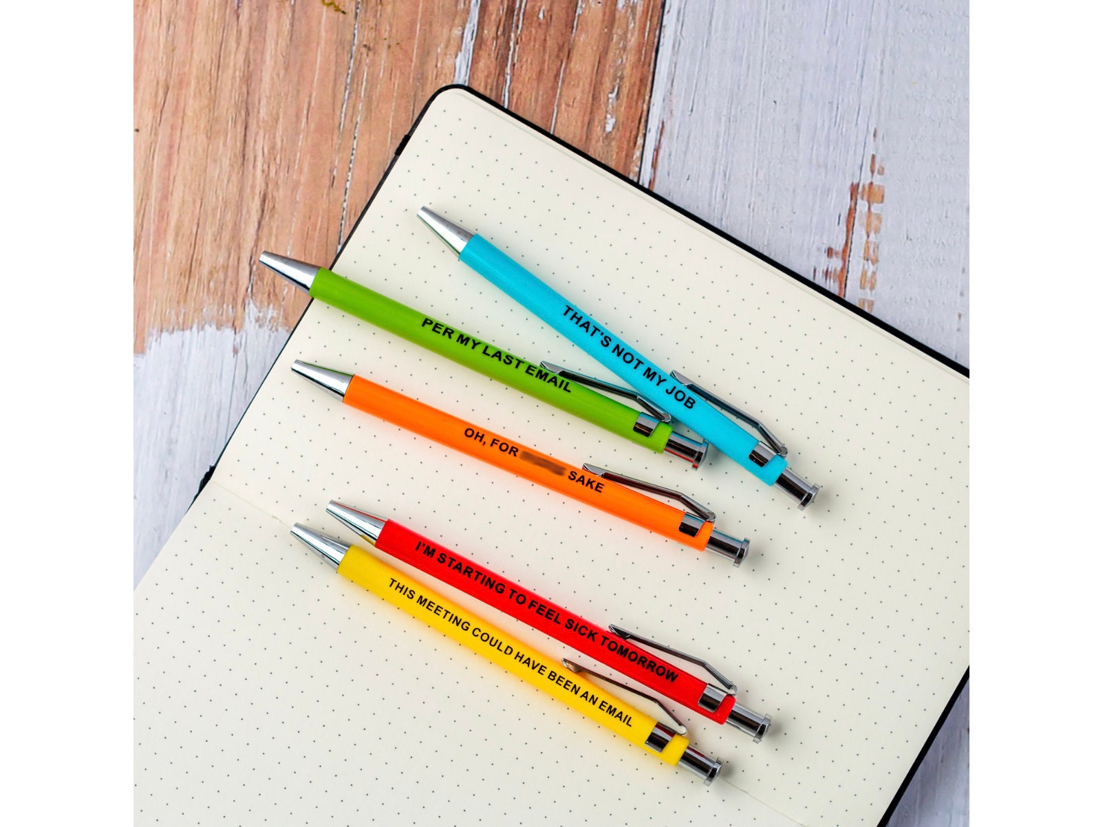 Offensive Pens, Funny Snarky Gag Gift, Stocking Stuffer, Office gift, Christmas, Secret Santa, White Elephant, Holiday Gift