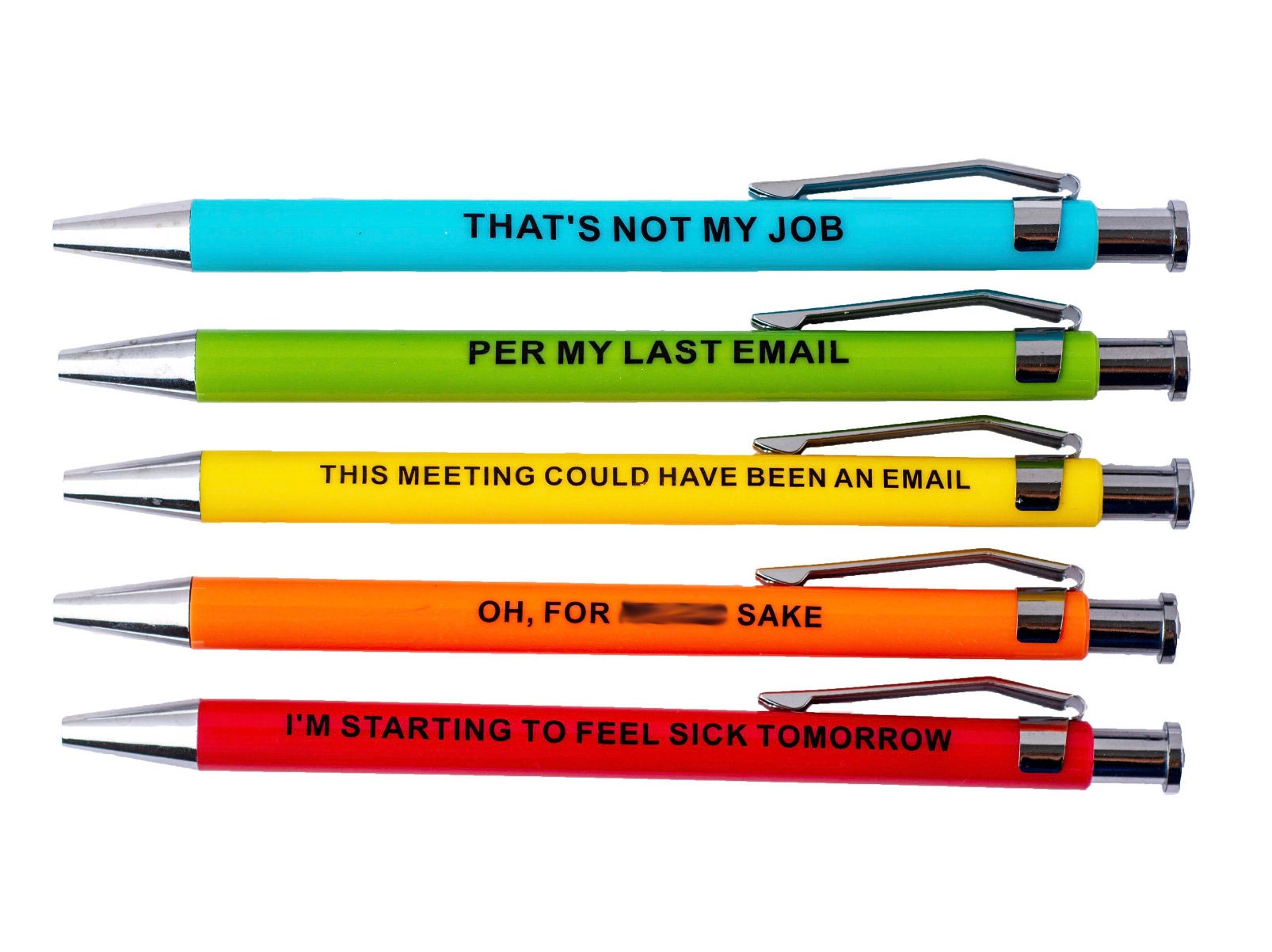 Offensive Pens, Funny Snarky Gag Gift, Stocking Stuffer, Office gift, Christmas, Secret Santa, White Elephant, Holiday Gift