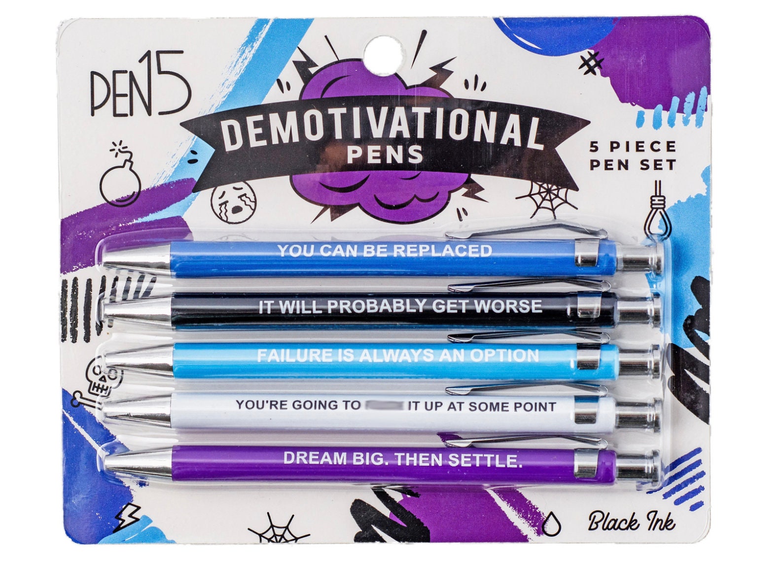 Offensive Pens, Funny Snarky Gag Gift, Stocking Stuffer, Office gift, Christmas, Secret Santa, White Elephant, Holiday Gift
