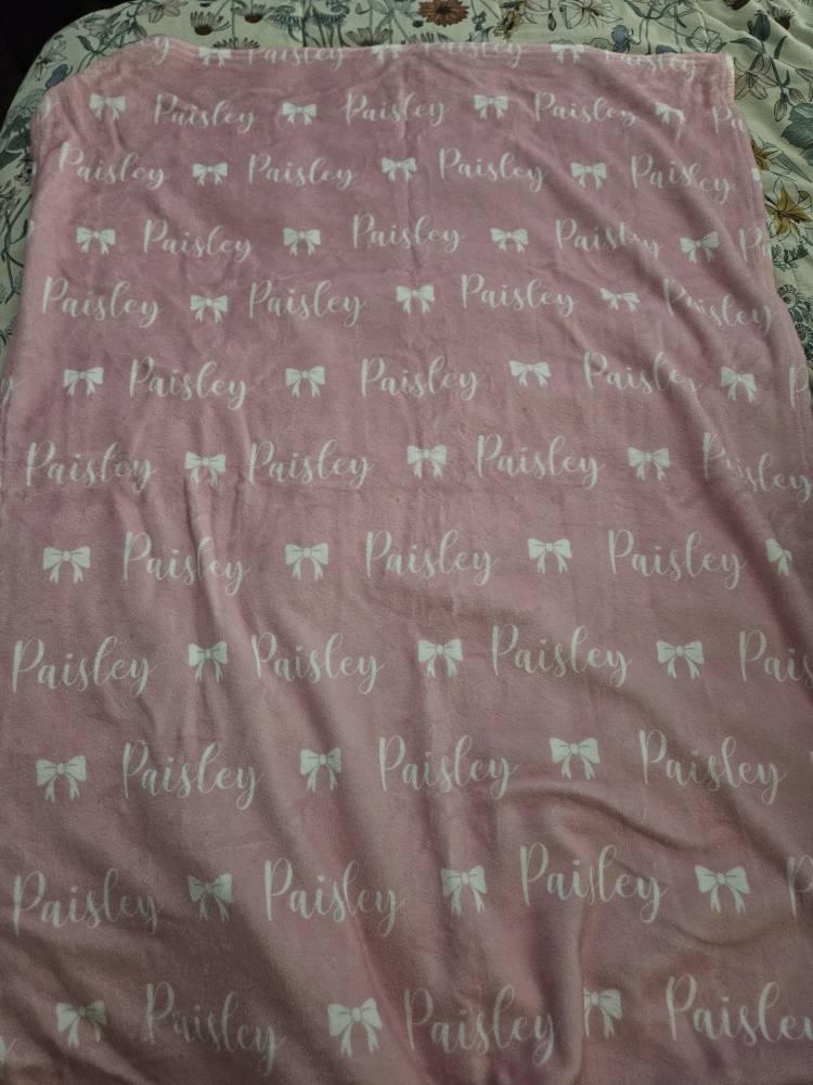 Plush Minky Personalized Name Blanket, Baby Girl abd Boy Blanket, Icon Blanket, Kids Blanket, Baby Shower Gifts, Swaddle Gift Bedding