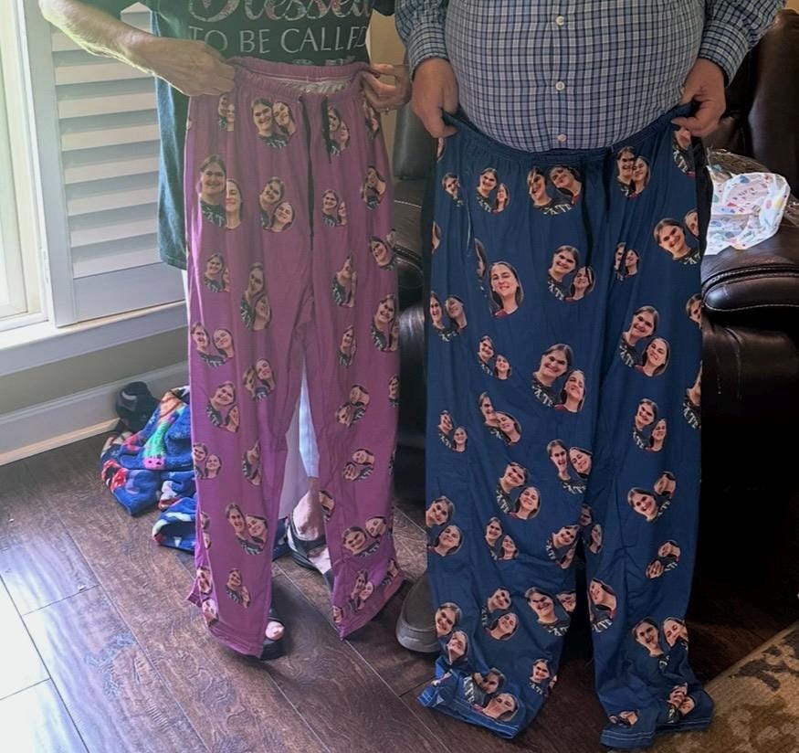Custom Photo Pajamas, Personalized Face Unisex Pajamas, Custom Photo Pajama Pants for Women Men, Home Wear Set, Gifts for Wife Husband