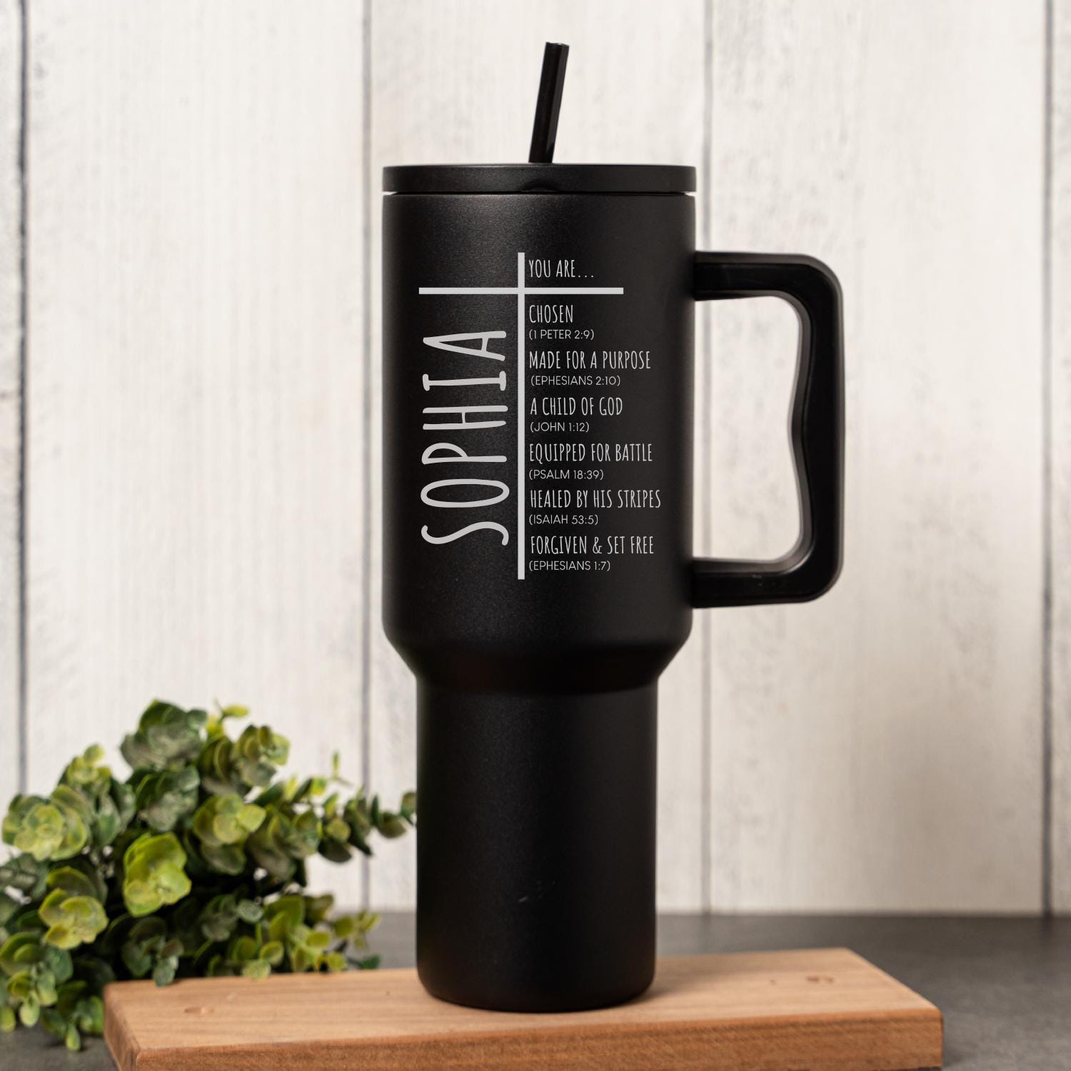 Personalized Christian Tumbler, Personalized Tumbler, Gift for Christian Women, Bible Verses, Scripture, Women Christian Gifts, Gift for Her