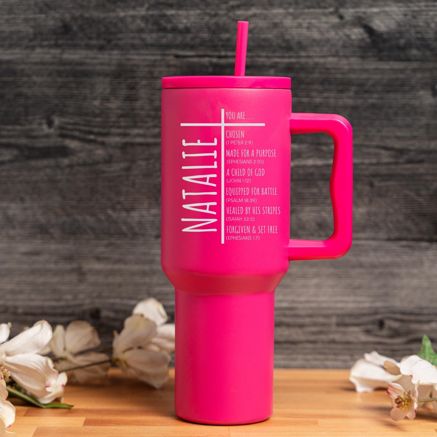 Personalized Christian Tumbler, Personalized Tumbler, Gift for Christian Women, Bible Verses, Scripture, Women Christian Gifts, Gift for Her