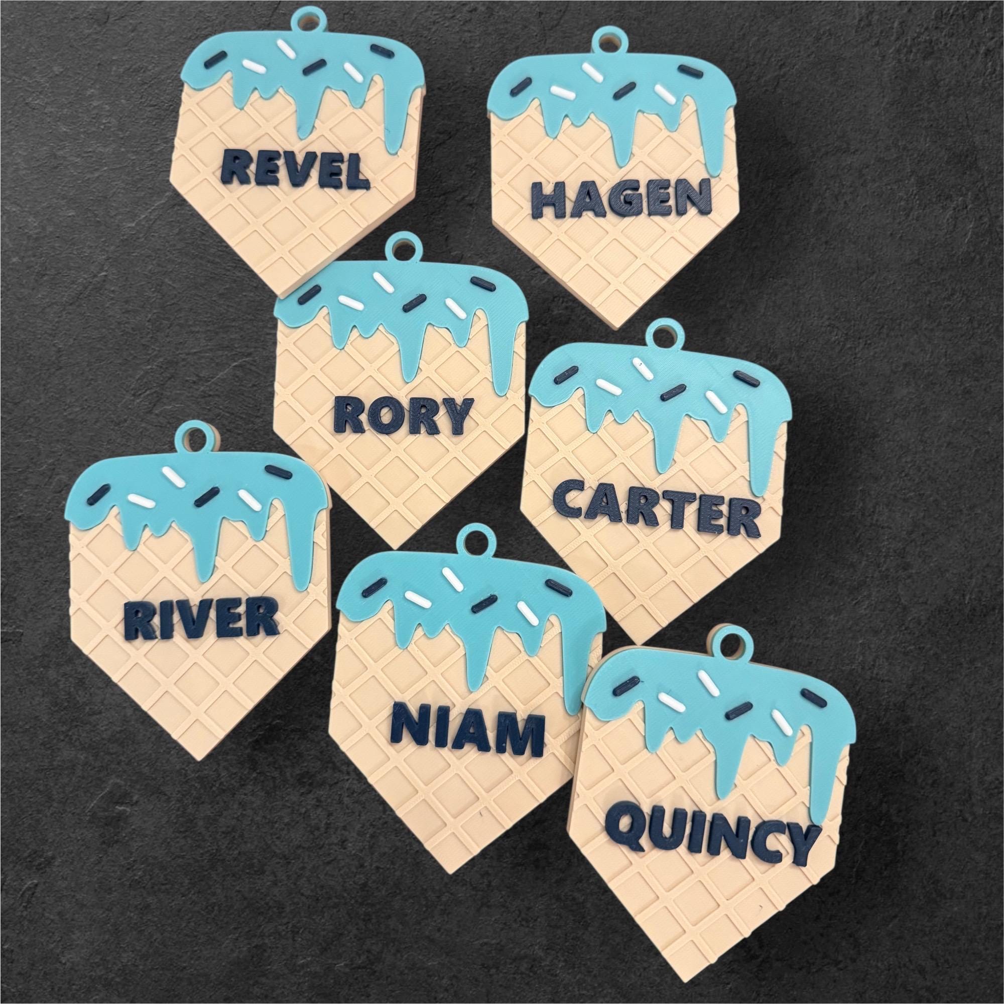 Baseball Bag Tag – Softball Bag Tag – Ice Cream Drip Home Plate – Personalized Bat or Backpack Tag – Custom Team Colors