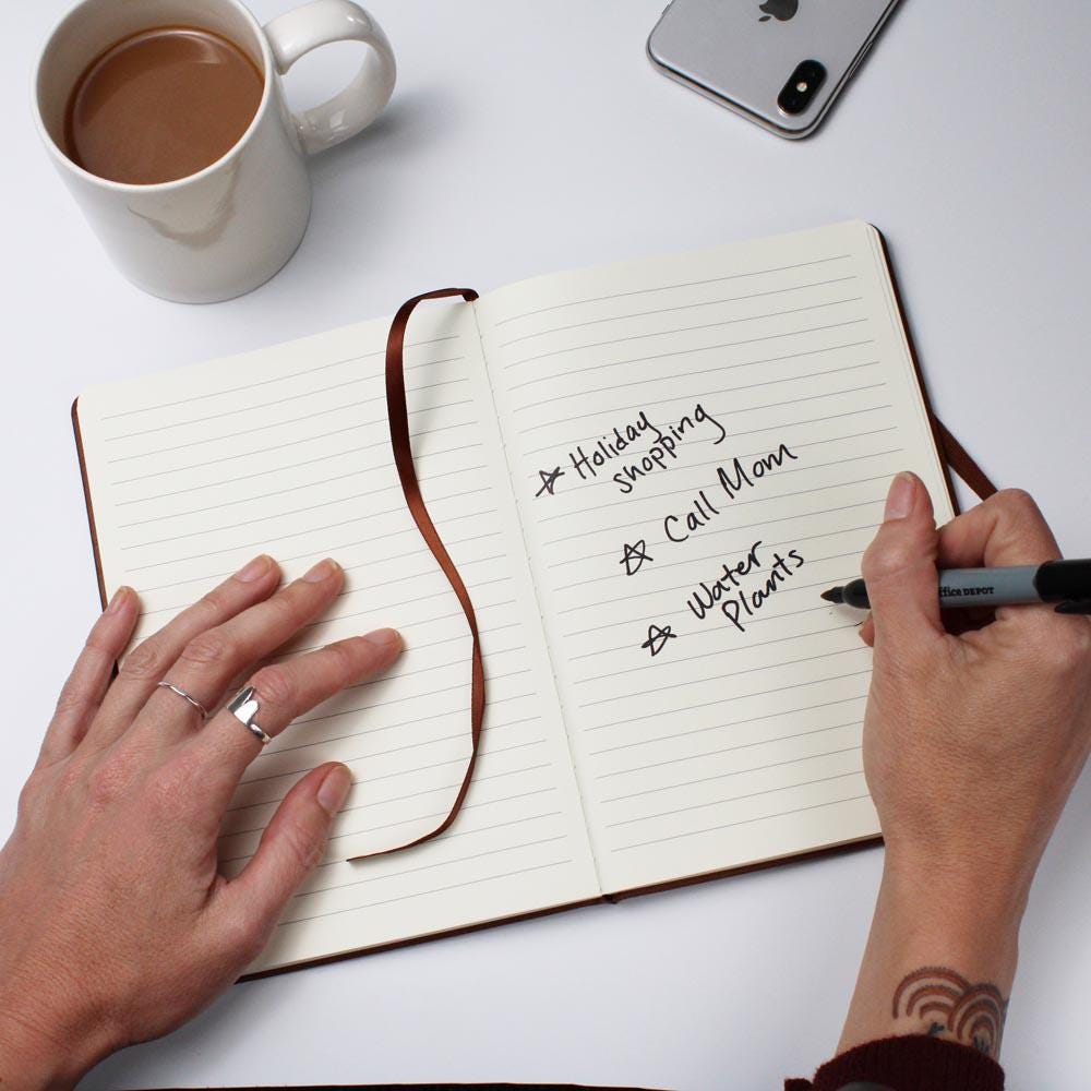 Personalized Vegan Leather Journal: Light Bringer Journal, Appreciation Gift