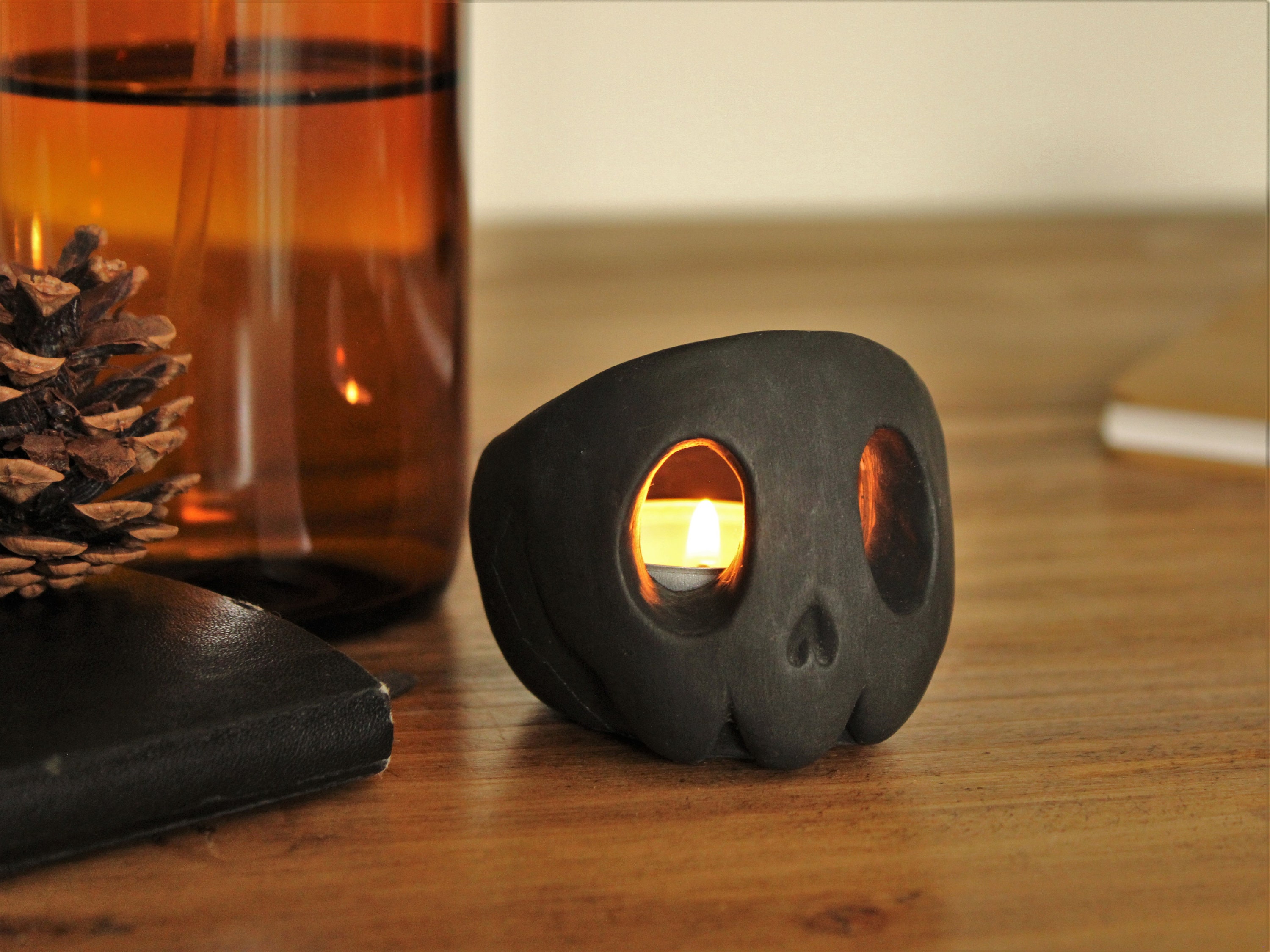 Skull Candle Holder Set | Tealight | Gift | Halloween Decoration