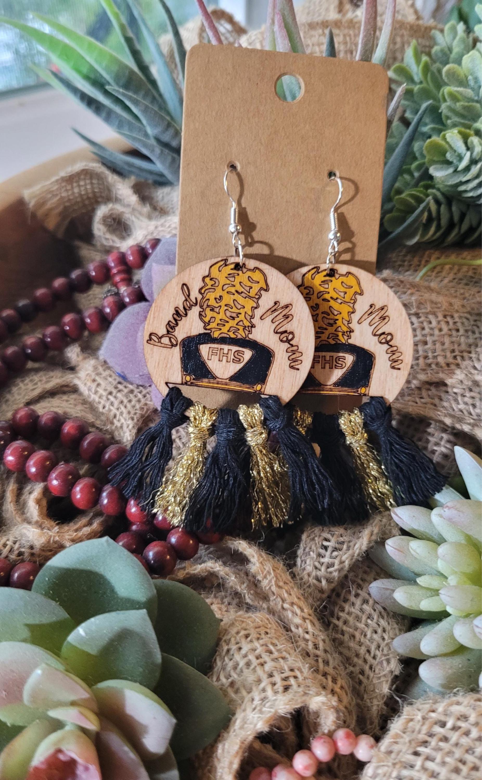 MARCHING BAND EARRINGS + Band Mom- Band Gift + Band Director Gift + Band Life + Shako