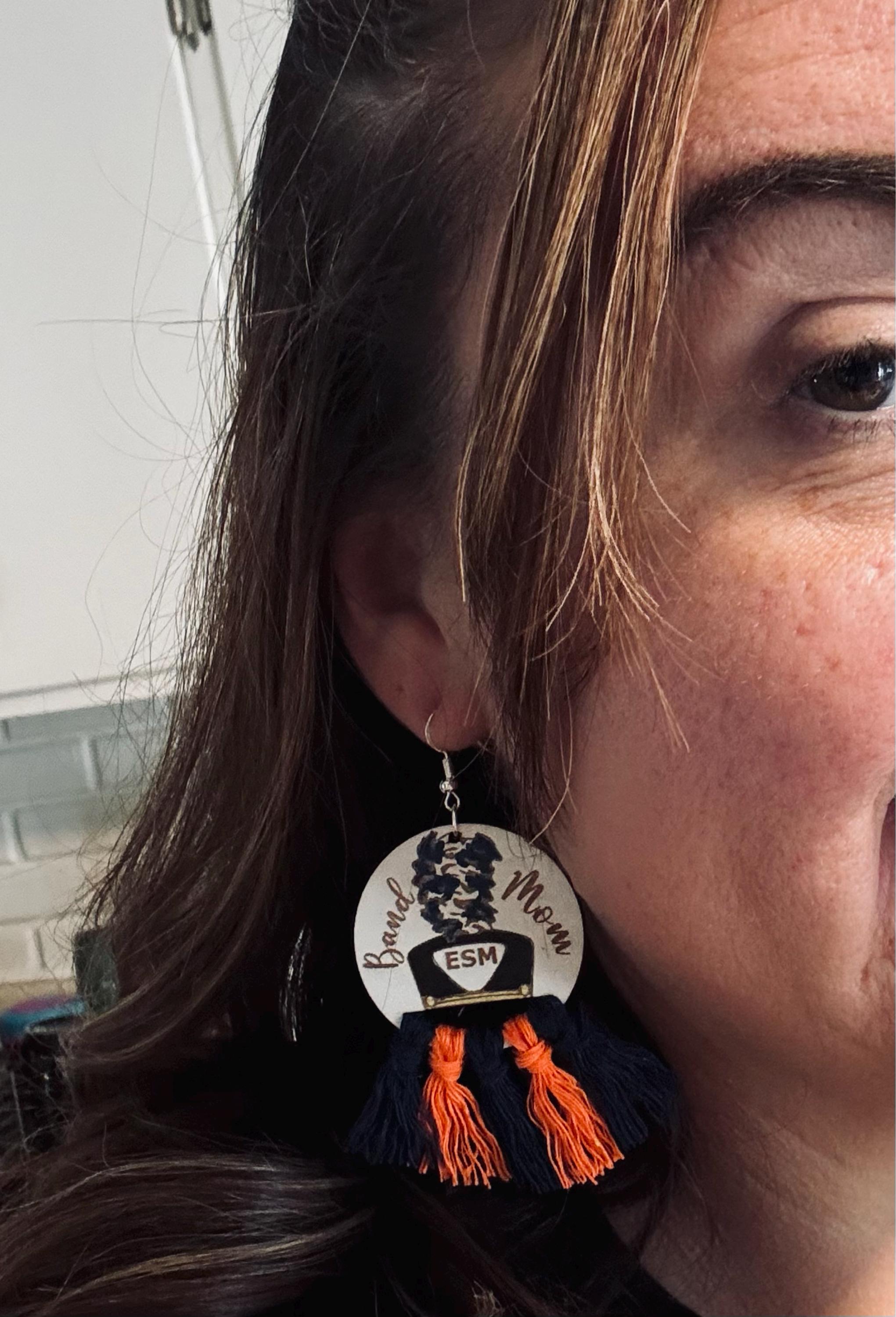 MARCHING BAND EARRINGS + Band Mom- Band Gift + Band Director Gift + Band Life + Shako