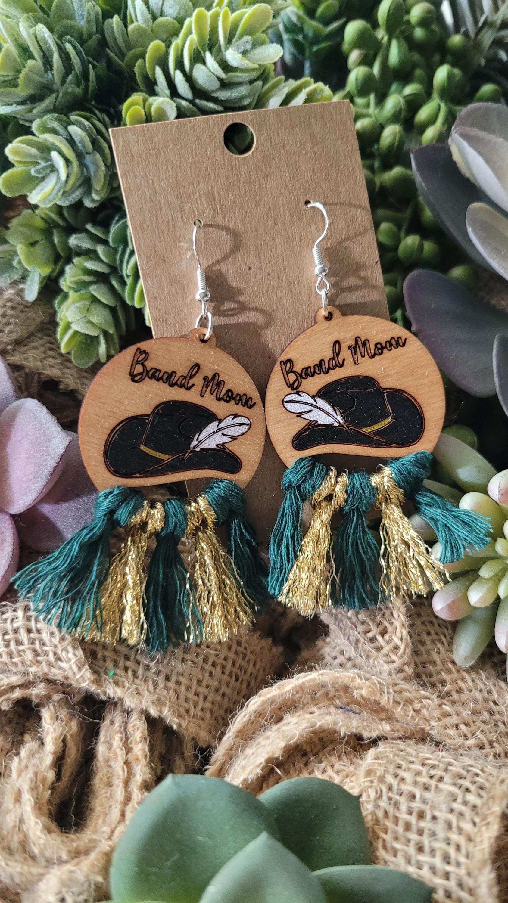 MARCHING BAND EARRINGS + Band Mom- Band Gift + Band Director Gift + Band Life + Shako