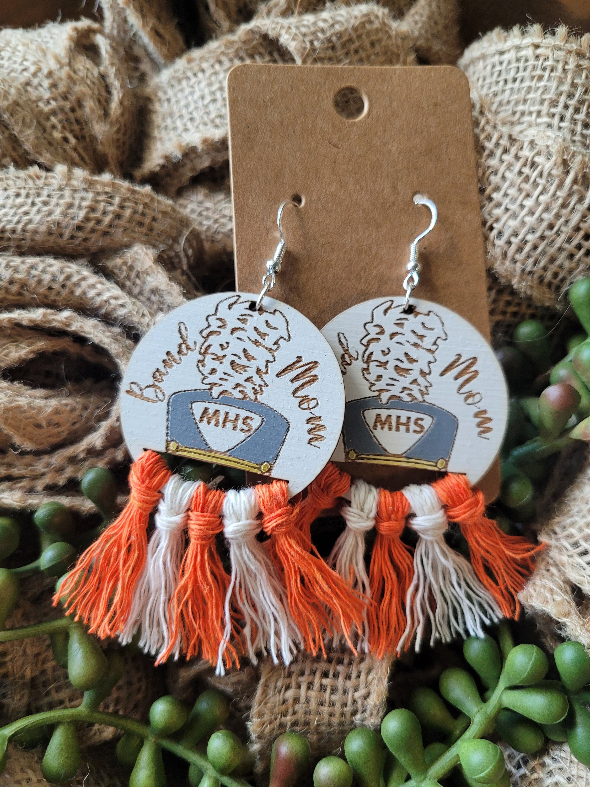 MARCHING BAND EARRINGS + Band Mom- Band Gift + Band Director Gift + Band Life + Shako