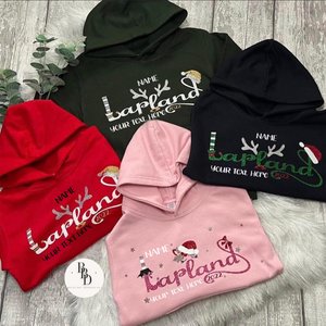 Personalised 2025/26 Lapland Hoodies, Matching Family Hoodies, Lapland, Lapland Reveal, Lapland Jumpers, Family Jumpers,