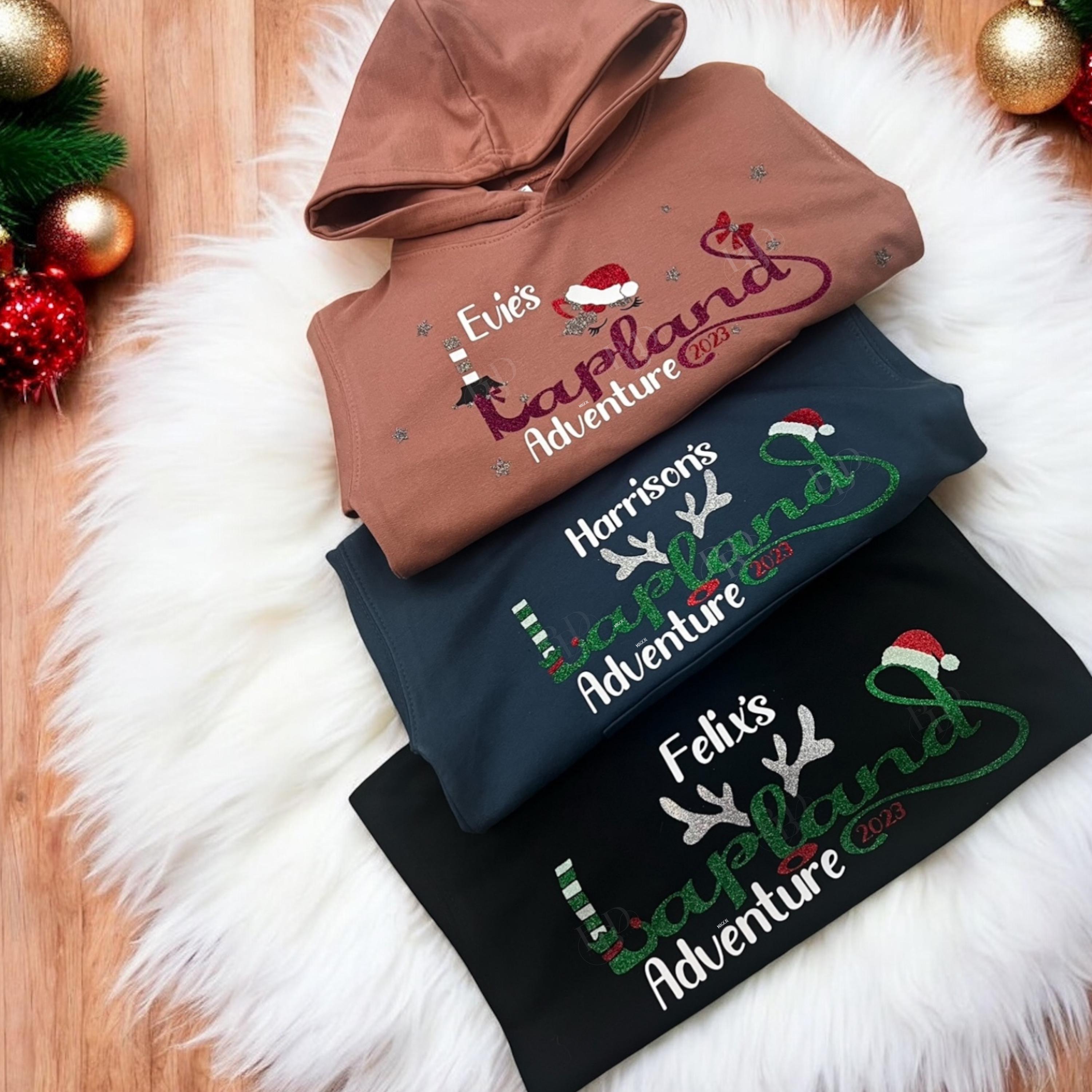 Personalised 2025/26 Lapland Hoodies, Matching Family Hoodies, Lapland, Lapland Reveal, Lapland Jumpers, Family Jumpers,