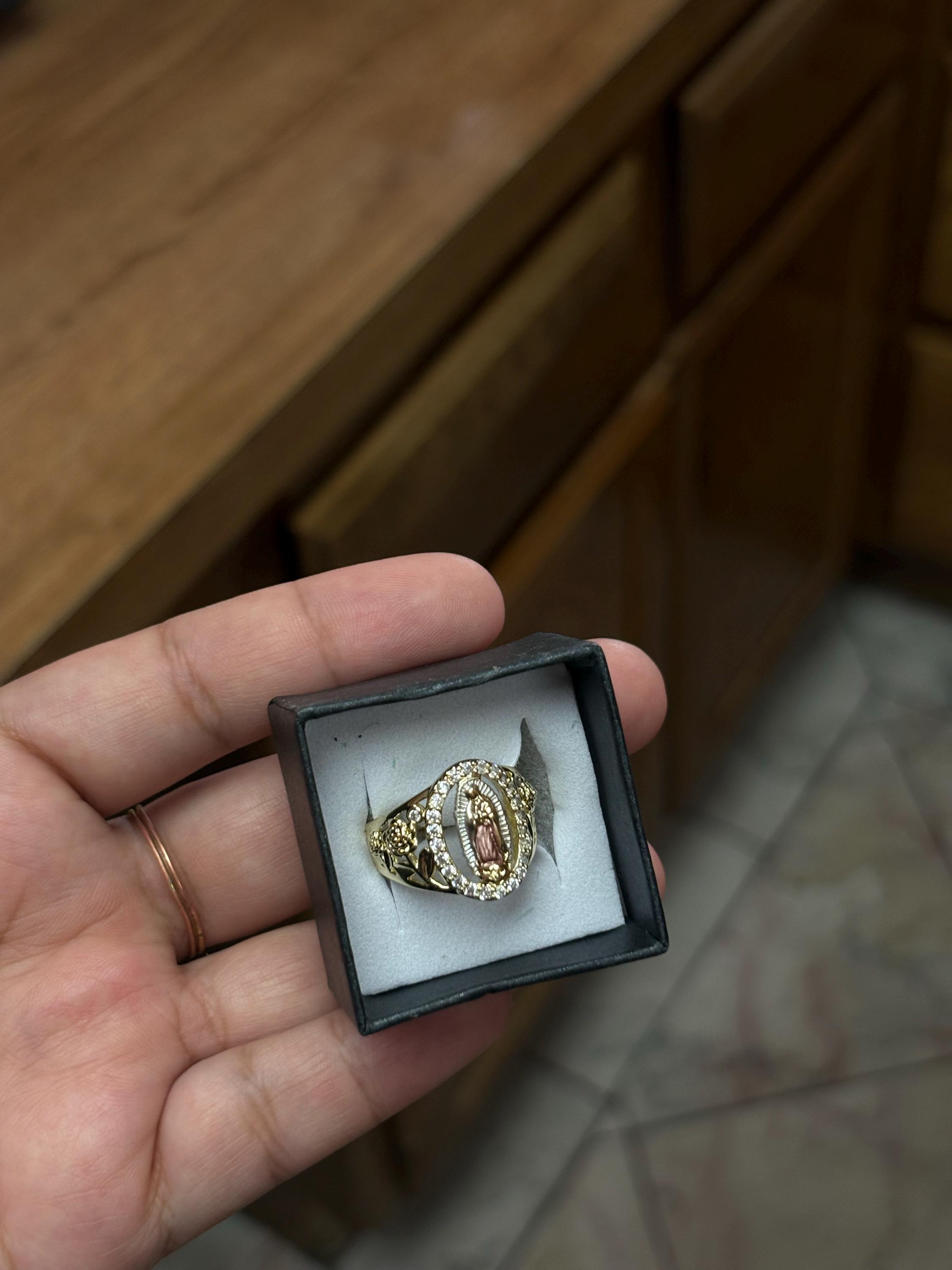 Our Lady of Guadalupe Gold Rings- Gold Plated Jewerly- Anillos De la Virgen De guadalupe - Gold dipped 14K Rings. Gold Filled layer Rings