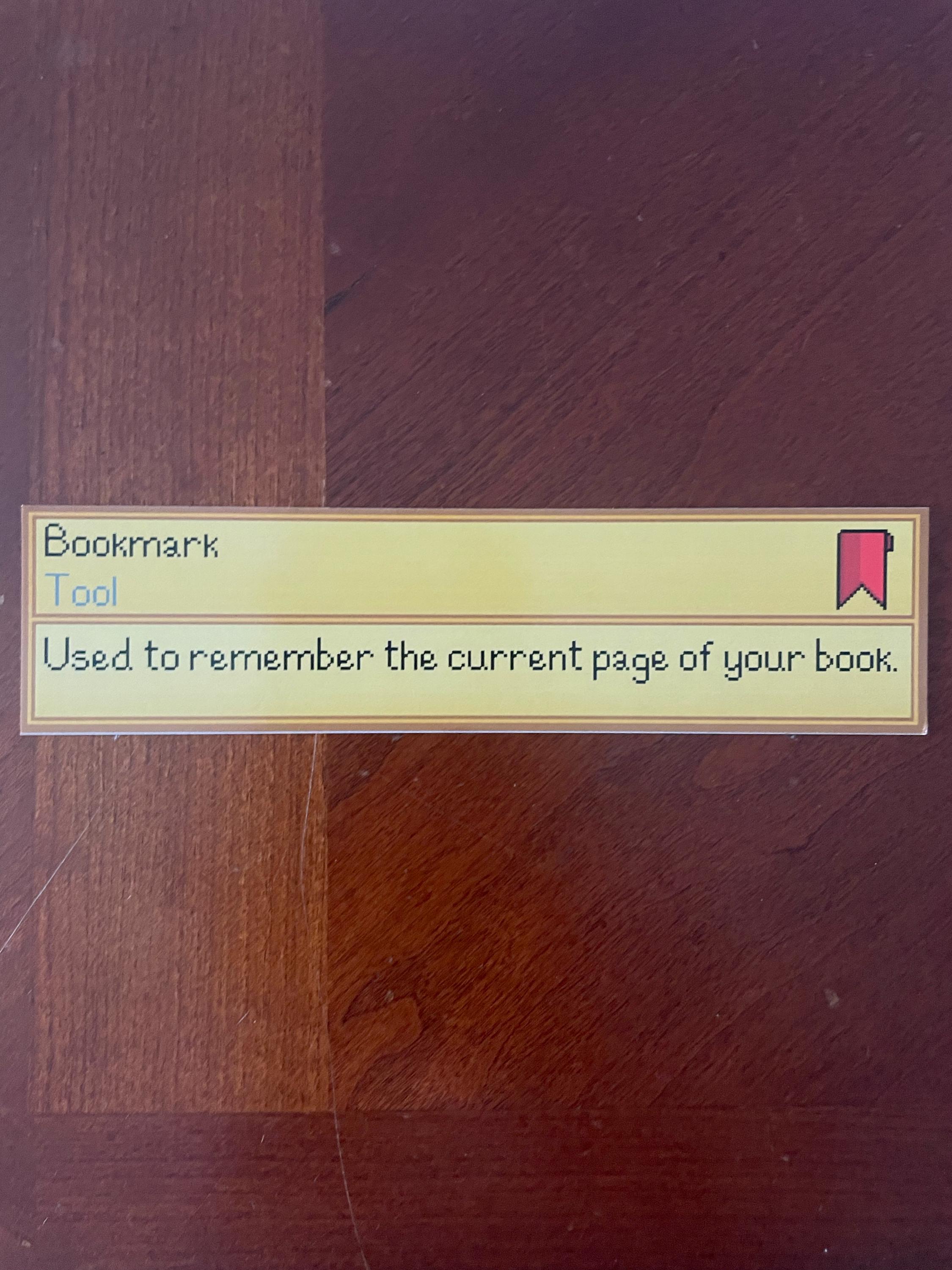 Stardew Valley Bookmark, Stardew Valley Art, Gamer Art, Cozy Gaming, Gaming Bookmarks, ACNH, PC Games, GamerGirl, Junimo Art, Nerdy Bookmark