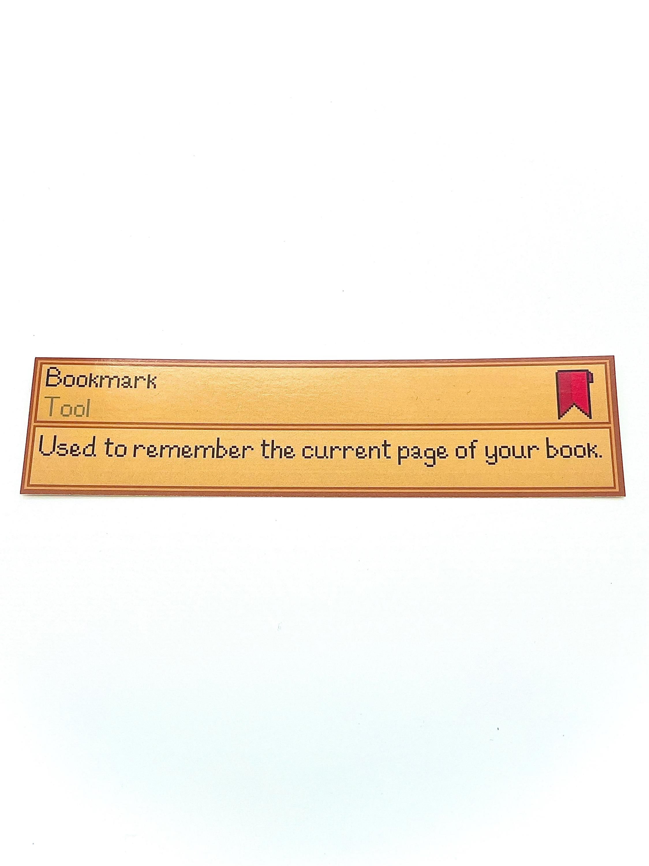 Stardew Valley Bookmark, Stardew Valley Art, Gamer Art, Cozy Gaming, Gaming Bookmarks, ACNH, PC Games, GamerGirl, Junimo Art, Nerdy Bookmark