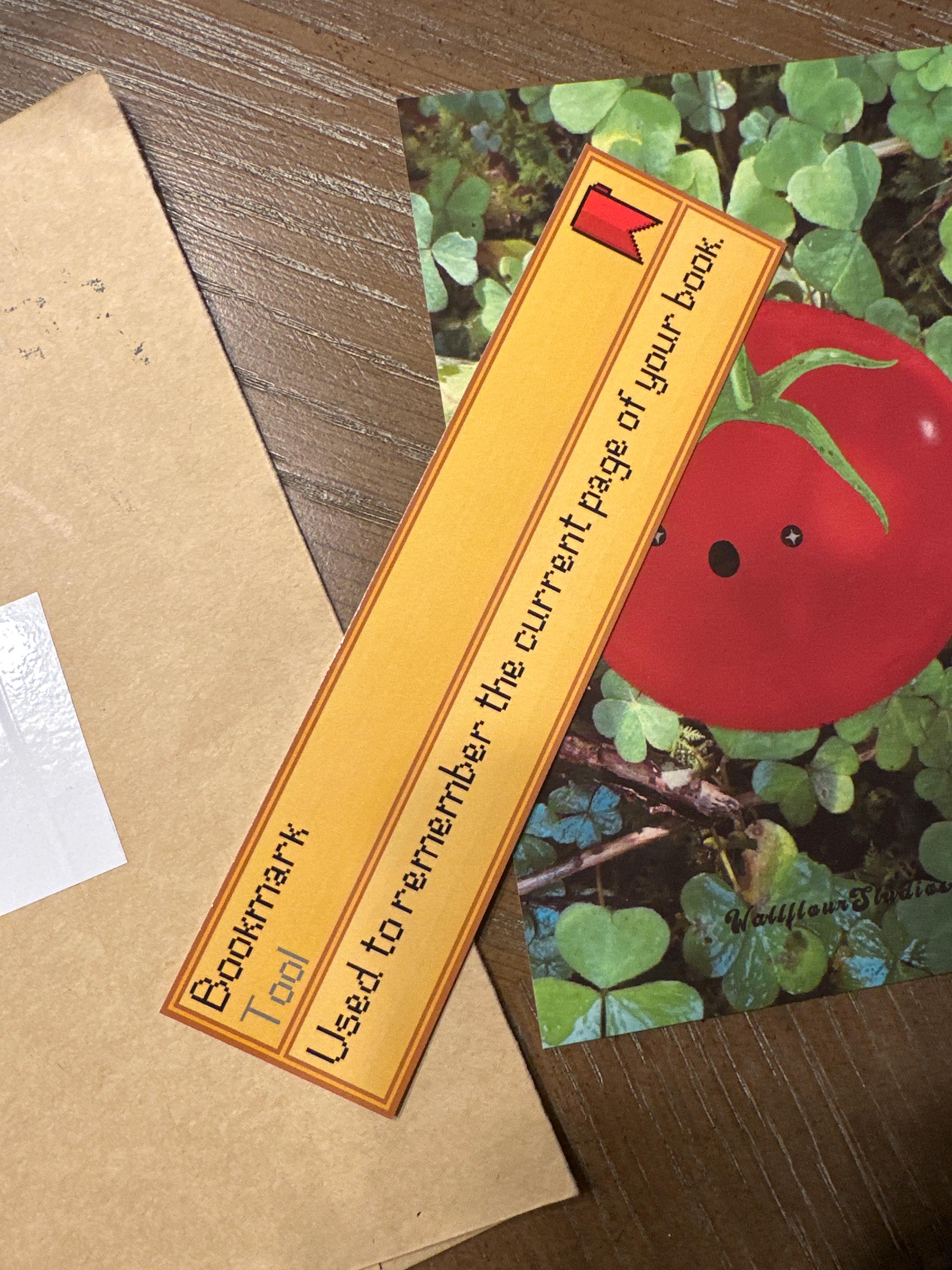 Stardew Valley Bookmark, Stardew Valley Art, Gamer Art, Cozy Gaming, Gaming Bookmarks, ACNH, PC Games, GamerGirl, Junimo Art, Nerdy Bookmark